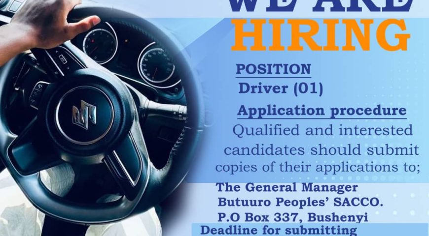 Job Vacancy for Driver Position